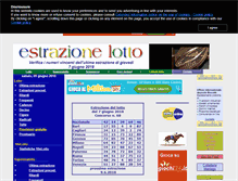 Tablet Screenshot of estrazionelotto.com