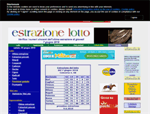 Tablet Screenshot of estrazionelotto.it